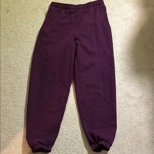 TNA Purple Jogger cozy fleece  size Medium